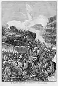 Depiction of the battle in Il Secolo Illustrato