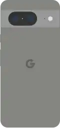 Diagram of a Pixel 8 smartphone in green.