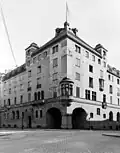 Grand Hôtel Royal, entrance on the backside of Grand Hôtel. Photo: 1909.