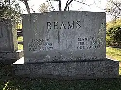 A gravestone.