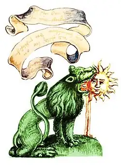 Alchemical illustration in the Rosary of the Philosophers