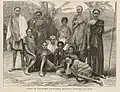 Group of Soudanese slave-girls, recently captured at Cairo
