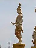 Virūpākṣa of the west direction, king of nāgas.