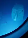 Gun turret No. 51 on the bow of the wreck