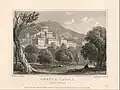 Gwrych Castle in 1825, shortly after the Georgian castellated mansion had been completed