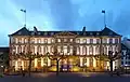 Place Broglie facade of the Hôtel de Hanau at dusk