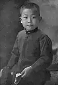 Their first son, Prince Kaya Kuninaga, c. late 1920s