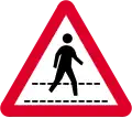 Pedestrian crossing ahead