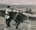 Hands Up! -- The Capture of Finnigan by Frederic Remington, 1888