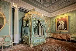 Bedroom in Harewood House, Harewood, West Yorkshire, England, 1759–1771, by Robert Adam