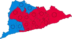 2018 results map