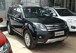 A post-facelift Haval H5 Blue Label front.