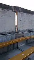 Hayward fault wall separation