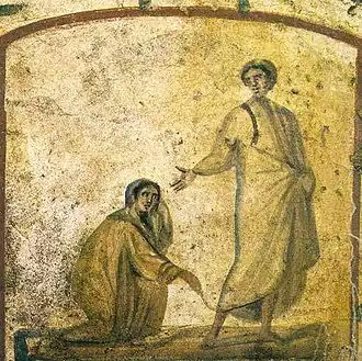 Healing the bleeding woman