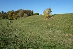 Heidengraben oppidum, rampart, Germany.[115]