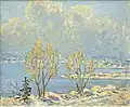 Lake Zurich: Winter Clouds over the City (Zürich, from Zollikon), 1993