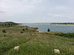 Wilson State Park - Hell Creek Area (foreground) and Otoe Area (background right) (2021)