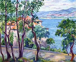 Above the Oustalet (View over Grimand), 1920, oil on canvas, 65 x 81&nbsp;cm, private collection