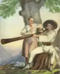 Para góralska z Istebnej, by Henryk Jastrzembski, (1846)