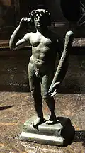 Bronze Heracles statuette. Ai Khanoum. 2nd century BC.