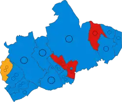 2019 results map