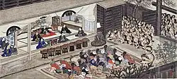 Omusha involving the Hidaka Ainu (C19), by Hirasawa Byōzan (Hakodate City Central Library)