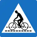 Privileged cyclist crossingno