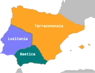 Roman Hispania under Augustus: Tarraconensis, Baetica and Lusitana