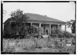Richardson-Quarles-Comer House, taken in 1936 as part of the Historic American Buildings Survey