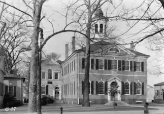 Burlington County Courthouse, HABS photo, 1936