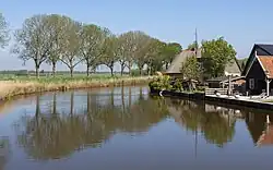 View to the Oostdijk in Hobrede