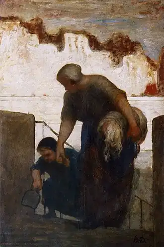 The Laundress (c. 1863), oil on panel, 49 x 34&nbsp;cm., Musée d'Orsay
