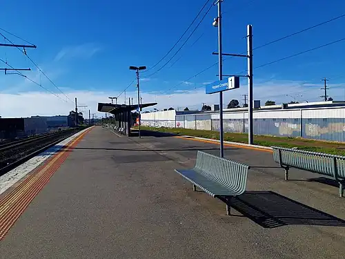 View from Platform 2 at Hoppers Crossing