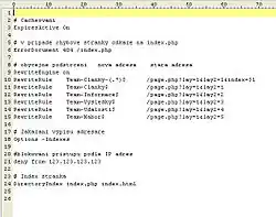 .htaccess file