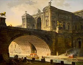 Architectural Fantasy (ca. 1802–08),114 x 147.8&nbsp;cm., Rhode Island School of Design Museum