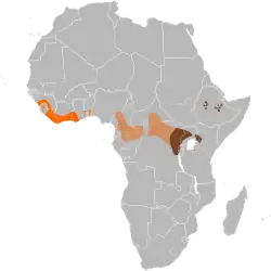 Map of range