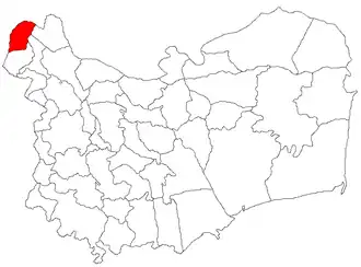 Location in Tulcea County