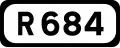 R684 road shield}}