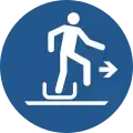 M051 — Alighting from toboggan to the right