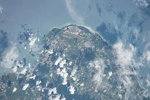 Photo shows Aguada, Aguadilla and Isabela taken from the ISS Expedition 53