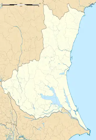 Inada Station is located in Ibaraki Prefecture