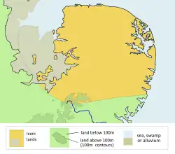 map of Iceni lands