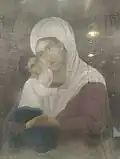 Icon of Virgin Mary in St. Mary's Church, Alencherry