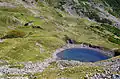 Lake Iezer and the nearby shelter