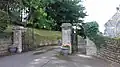 The cemetery gates