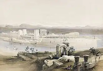 An Egyptian temple