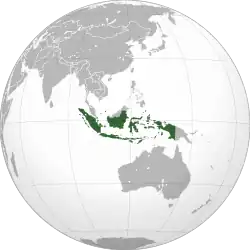 Location of Republic of Indonesia