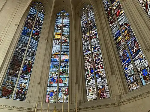 Stained glass windows of the apse