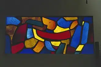 'Window in the Kruiskerk, church in Geleen, 1957; colored stained glass