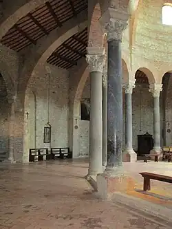 Interior of the temple